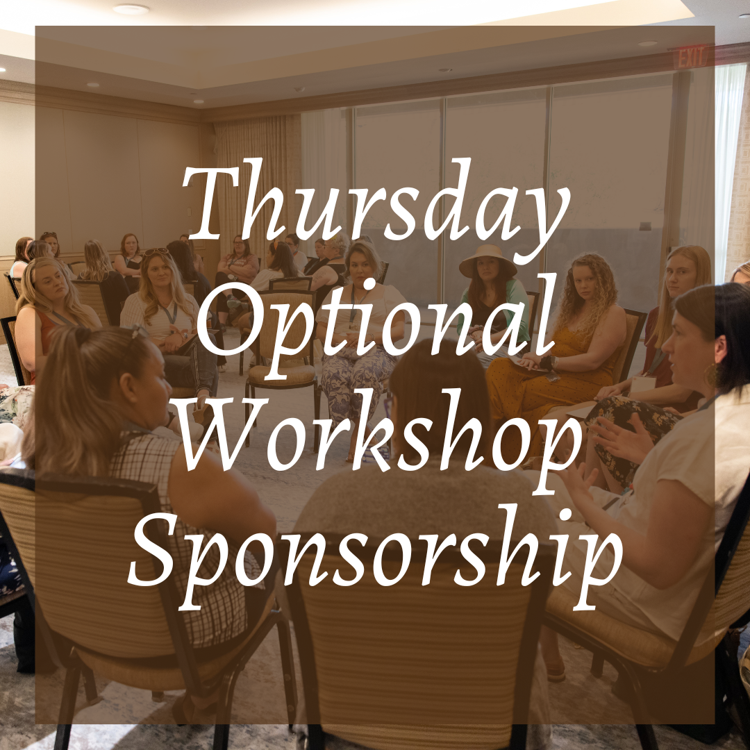 Thursday Optional Workshop Sponsorship